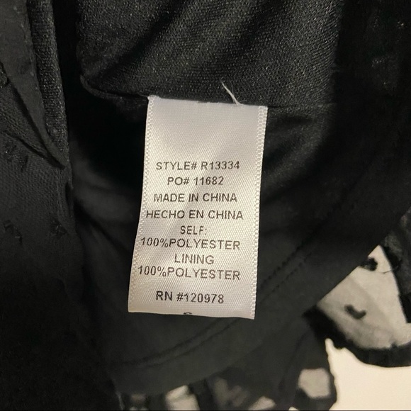 Entro Swiss dot black long sleeve Romper Size Small - Picture 7 of 10